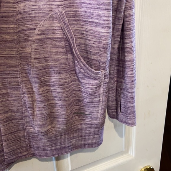 Eddie Bauer Womens Size TL Open Front Long Sleeve Cardigan Multi Tone Lavander - Picture 3 of 7